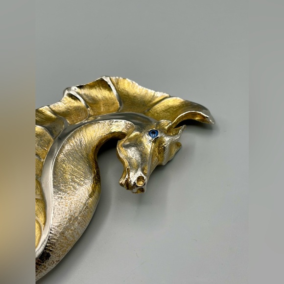 Christopher Ross Seahorse Belt Buckle 1991, 24k Gold Plated,Vintage, RARE - Picture 11 of 15